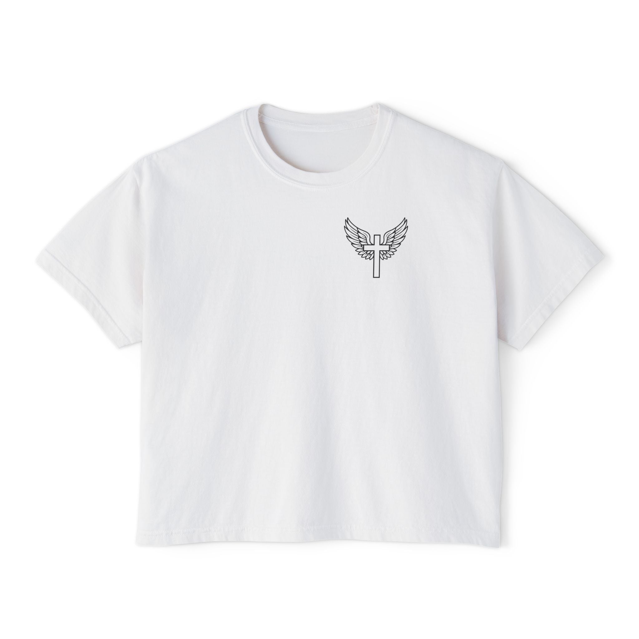 Fearfully & Wonderfully Made Boxy Tee — Psalm 139:14 Christian Women’s Shirt