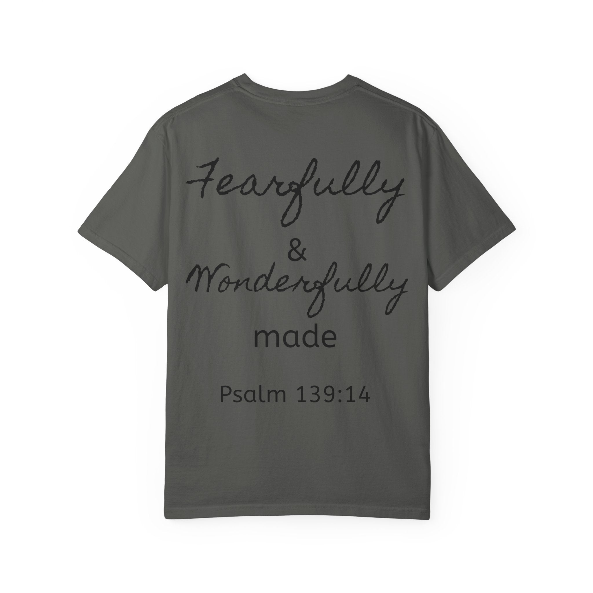 T-Shirt — "Fearfully & Wonderfully Made" Psalm 139:14 Christian Tee