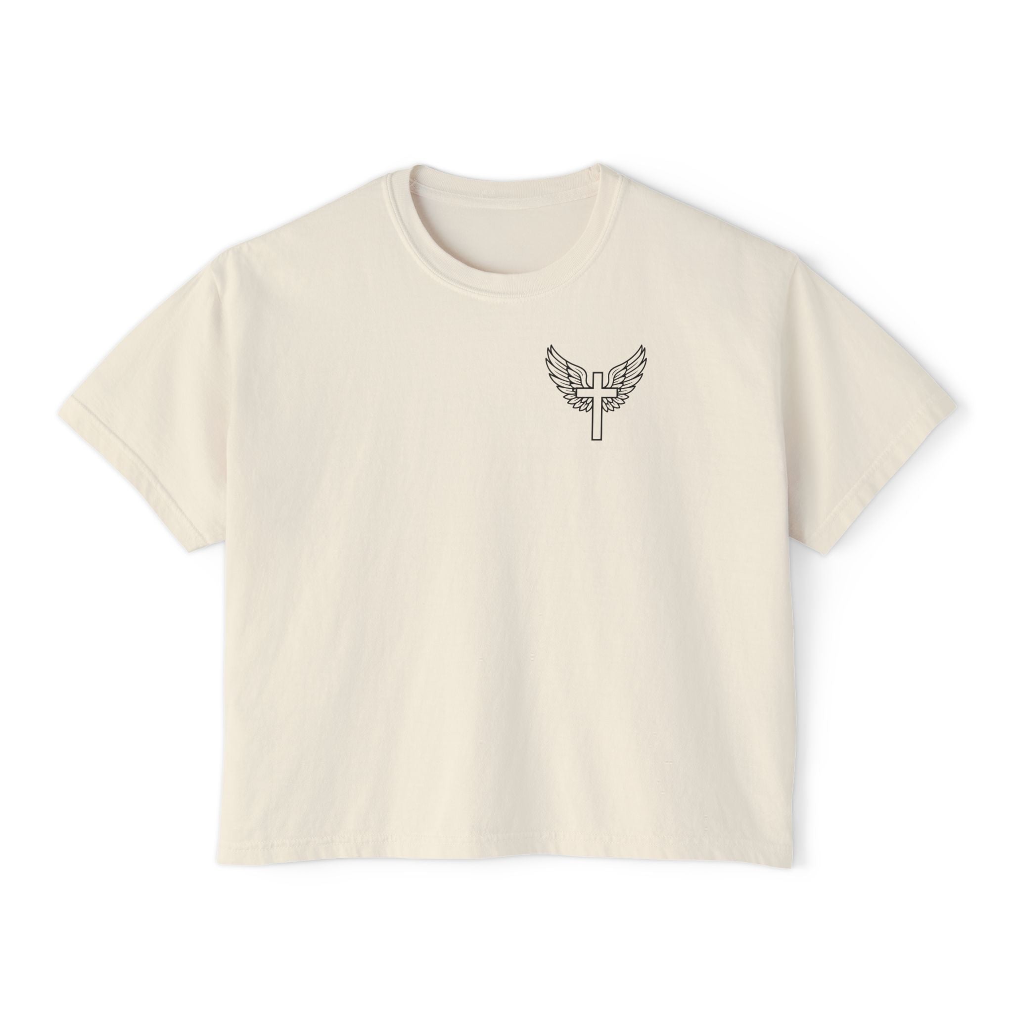 Fearfully & Wonderfully Made Boxy Tee — Psalm 139:14 Christian Women’s Shirt
