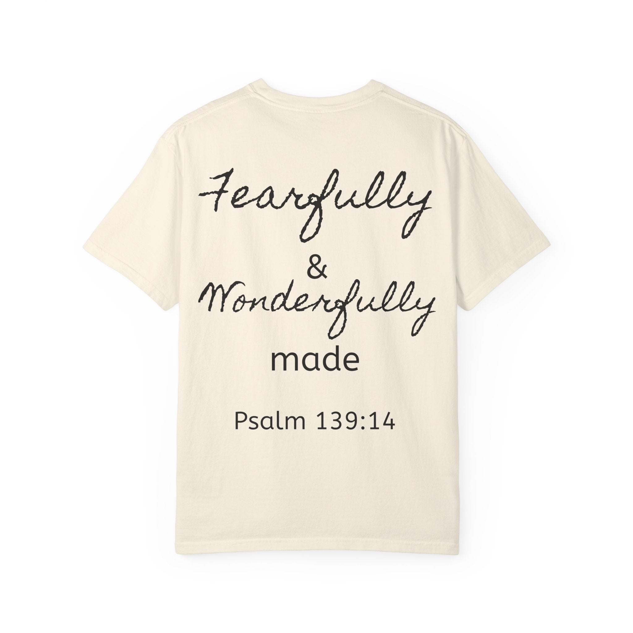T-Shirt — "Fearfully & Wonderfully Made" Psalm 139:14 Christian Tee