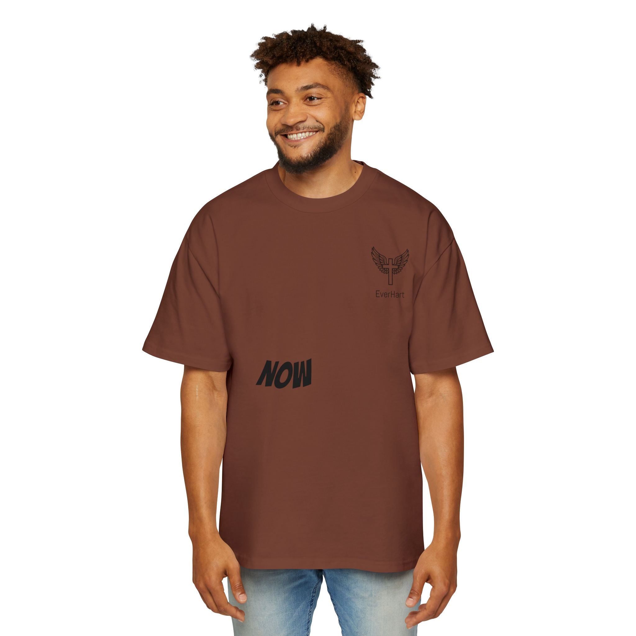 Christian Oversized Tee — 'Jesus Died For Me, So Live For Him' Graphic