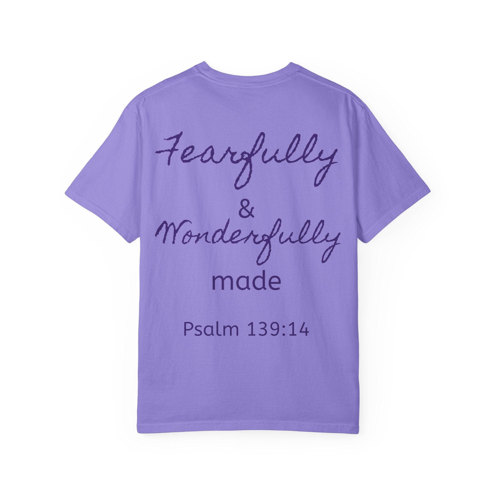 T-Shirt — "Fearfully & Wonderfully Made" Psalm 139:14 Christian Tee