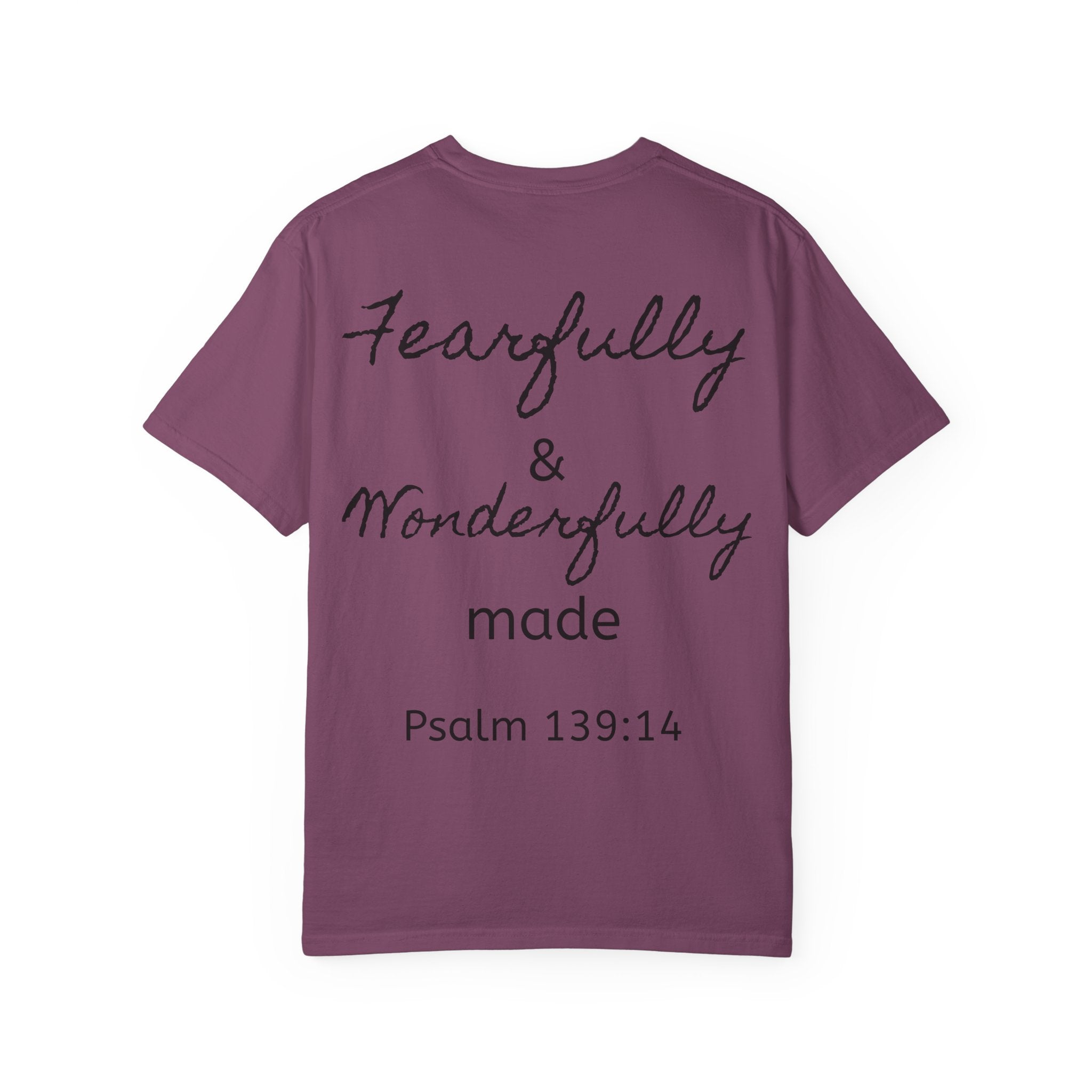 T-Shirt — "Fearfully & Wonderfully Made" Psalm 139:14 Christian Tee
