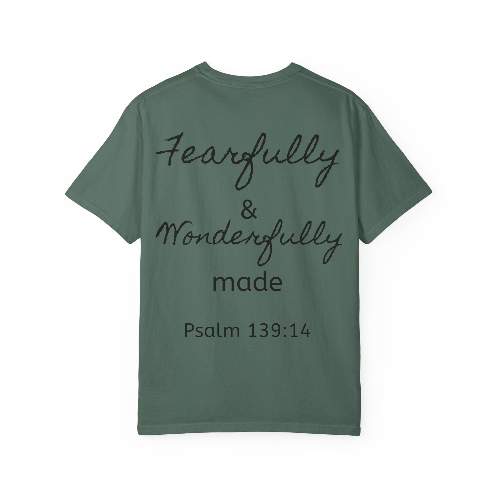 T-Shirt — "Fearfully & Wonderfully Made" Psalm 139:14 Christian Tee
