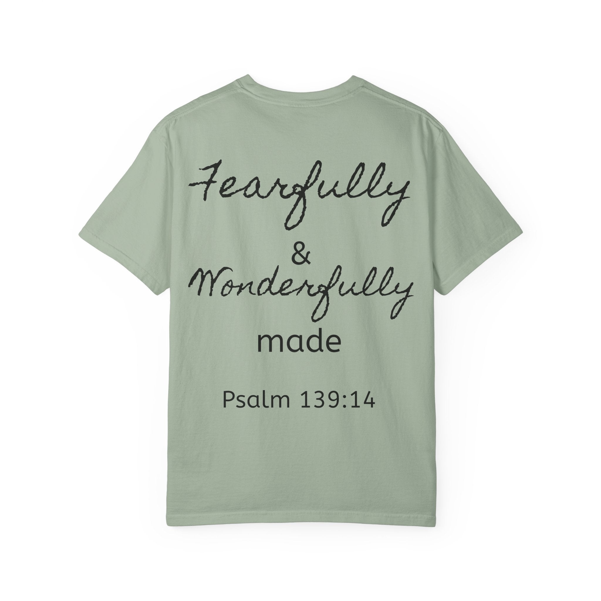 T-Shirt — "Fearfully & Wonderfully Made" Psalm 139:14 Christian Tee
