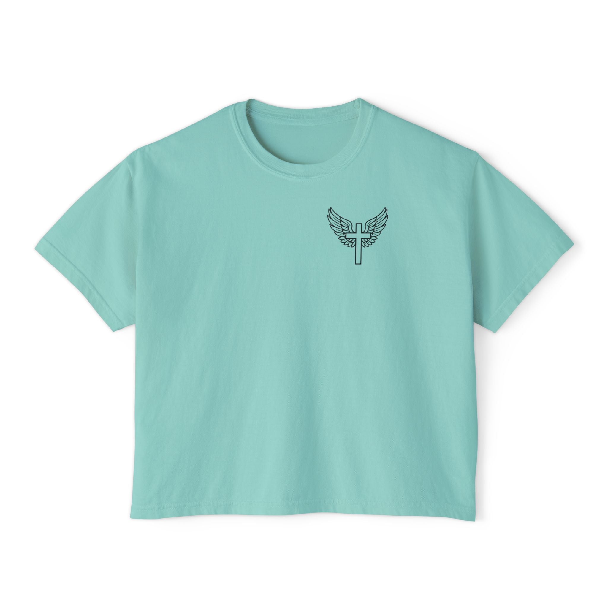 Fearfully & Wonderfully Made Boxy Tee — Psalm 139:14 Christian Women’s Shirt