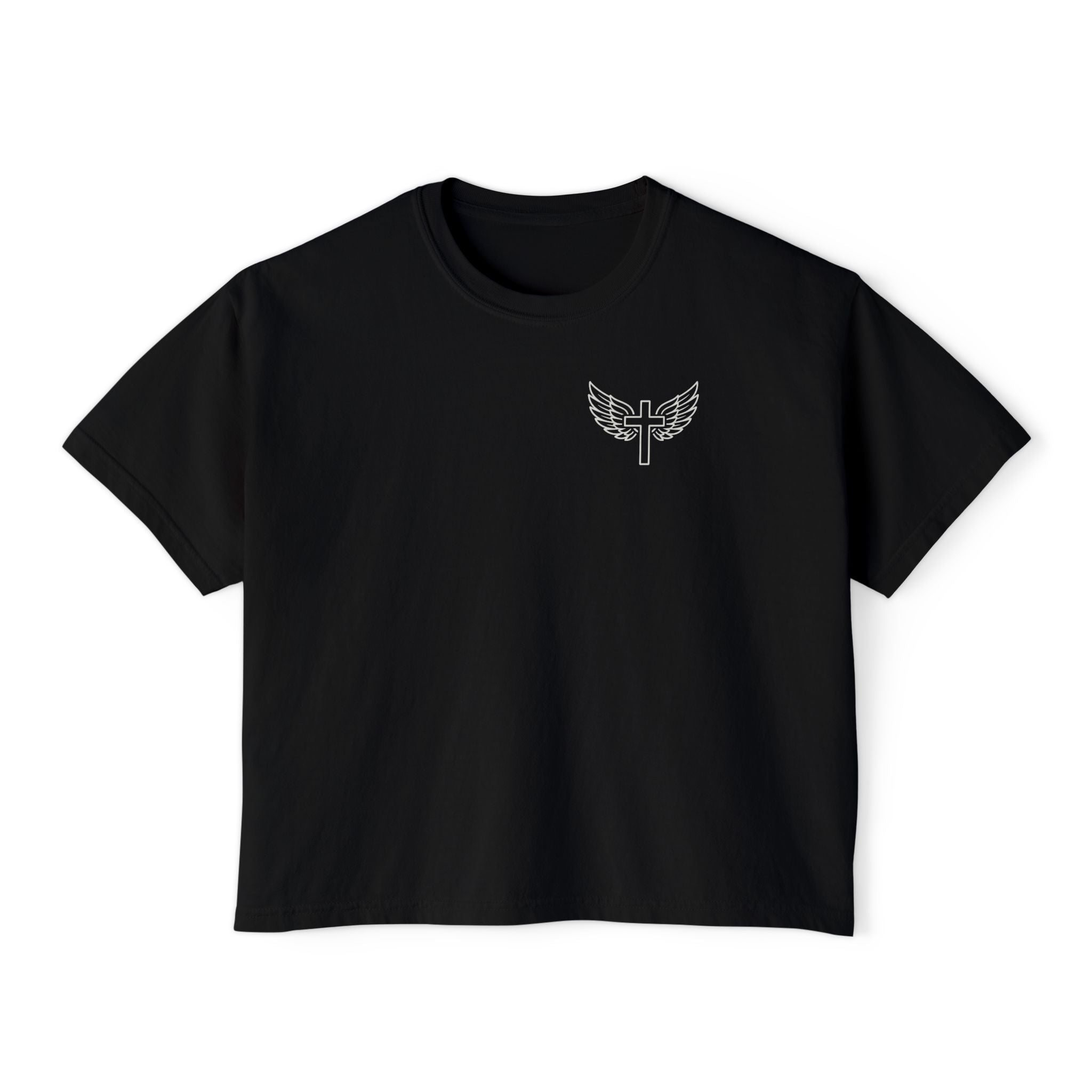 Fearfully & Wonderfully Made Boxy Tee — Psalm 139:14 Christian Women’s Shirt