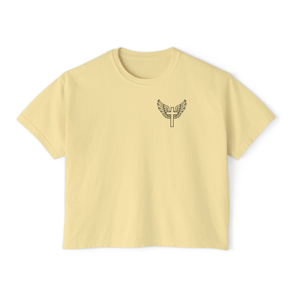 Fearfully & Wonderfully Made Boxy Tee — Psalm 139:14 Christian Women’s Shirt