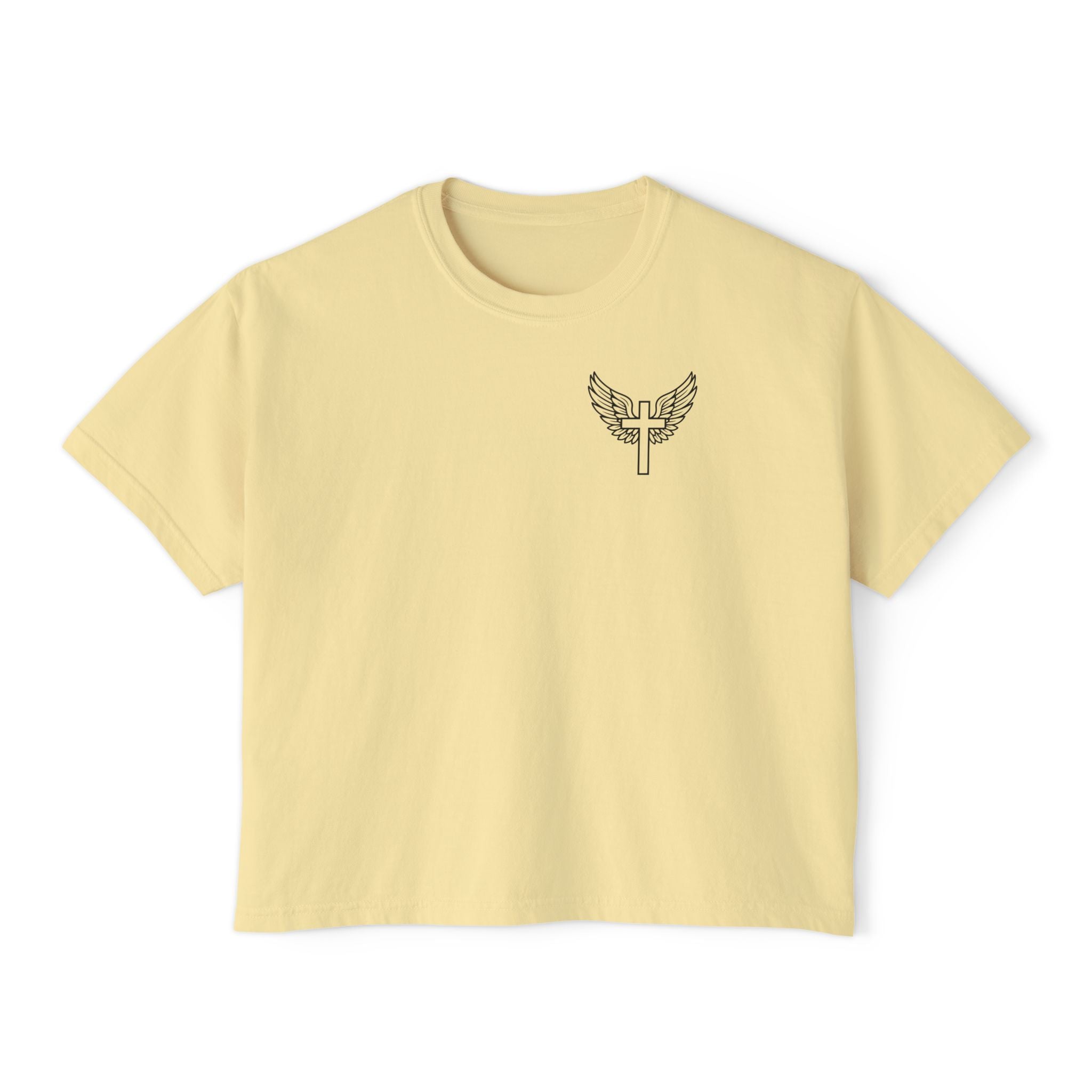 Fearfully & Wonderfully Made Boxy Tee — Psalm 139:14 Christian Women’s Shirt