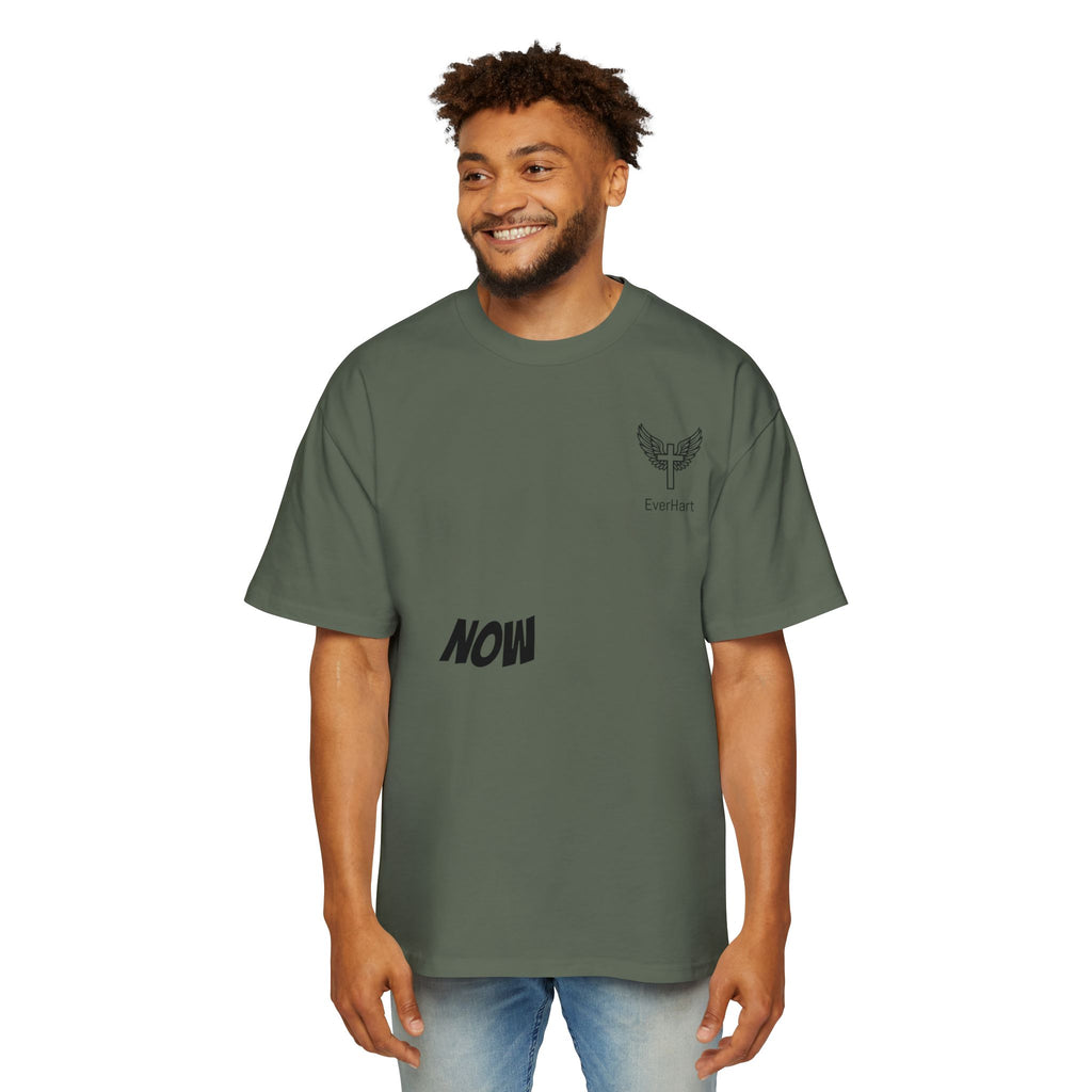 Christian Oversized Tee — 'Jesus Died For Me, So Live For Him' Graphic