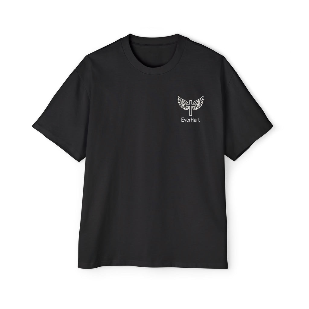 Christian Oversized Tee — 'Jesus Died For Me, So Live For Him' Graphic