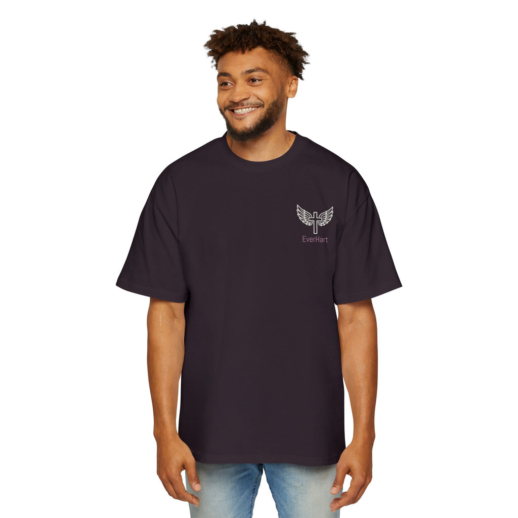 Christian Oversized Tee — 'Jesus Died For Me, So Live For Him' Graphic