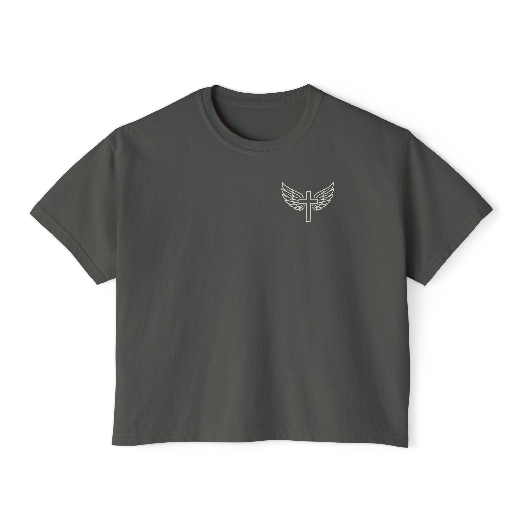 Fearfully & Wonderfully Made Boxy Tee — Psalm 139:14 Christian Women’s Shirt