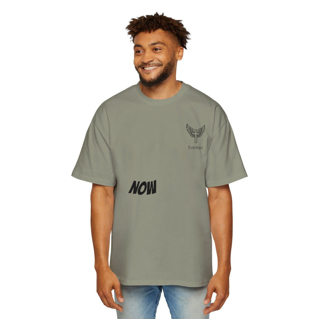 Christian Oversized Tee — 'Jesus Died For Me, So Live For Him' Graphic