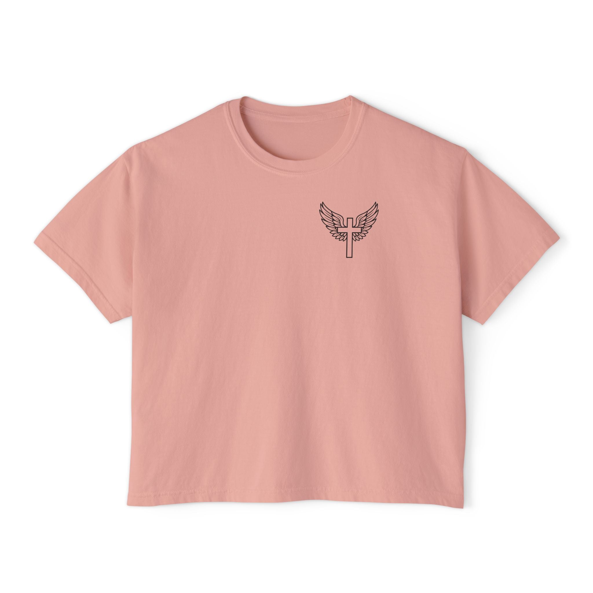 Fearfully & Wonderfully Made Boxy Tee — Psalm 139:14 Christian Women’s Shirt