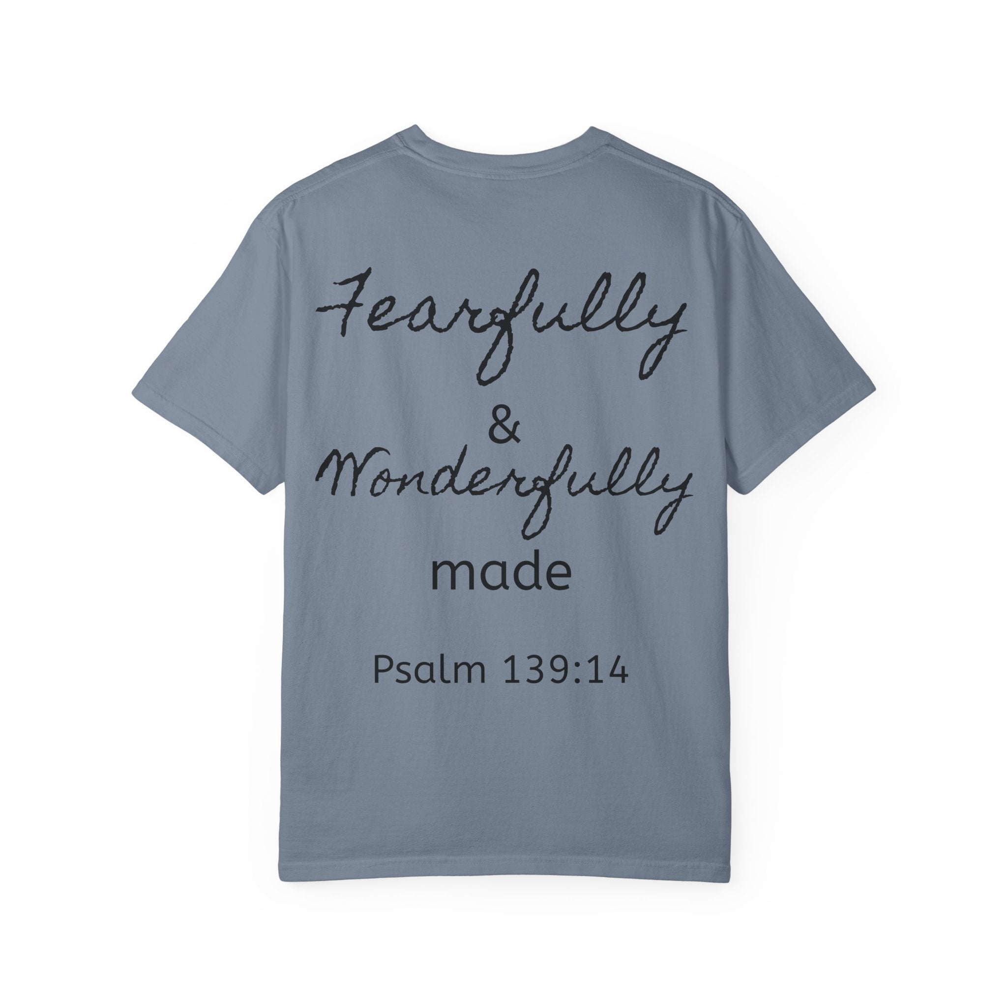 T-Shirt — "Fearfully & Wonderfully Made" Psalm 139:14 Christian Tee