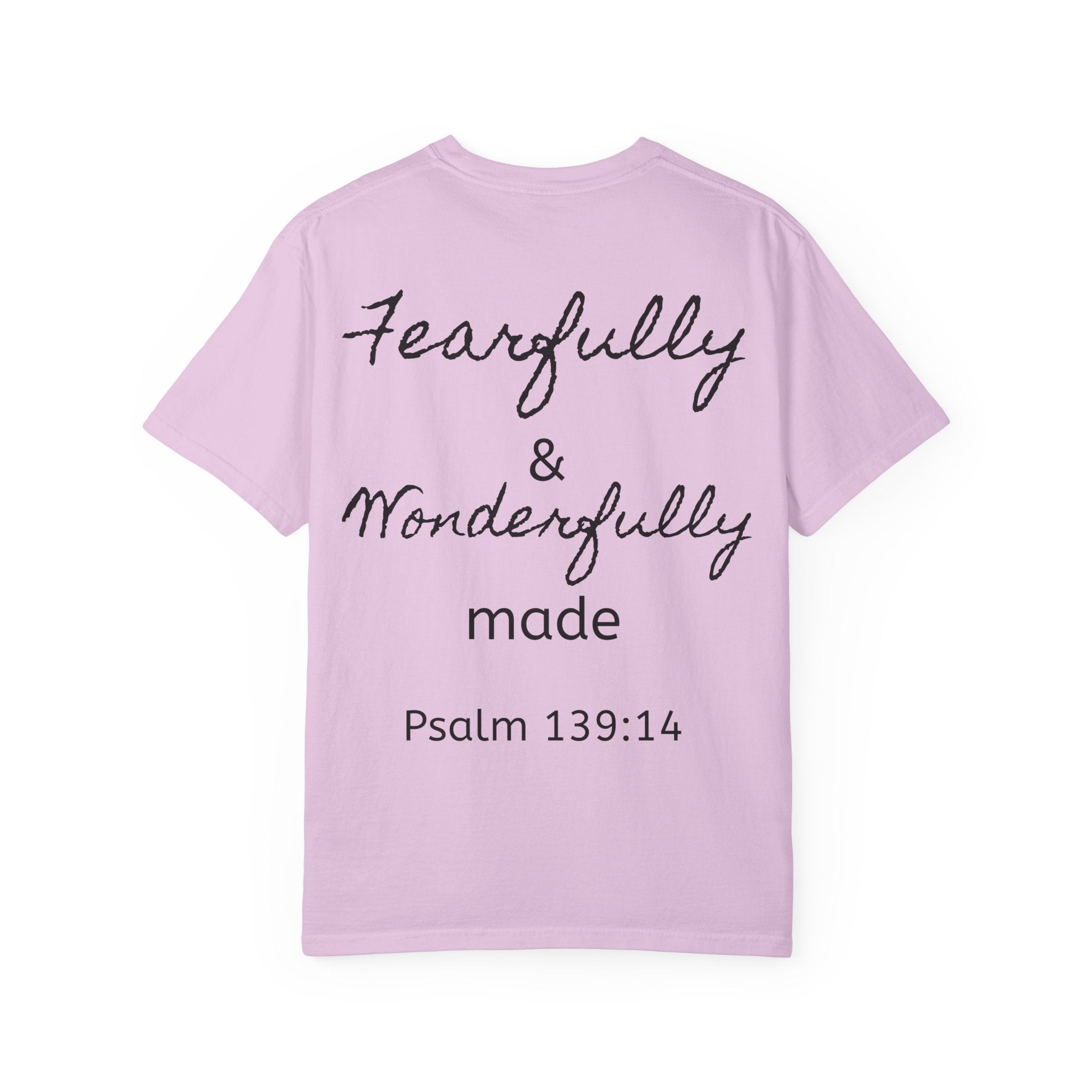 T-Shirt — "Fearfully & Wonderfully Made" Psalm 139:14 Christian Tee